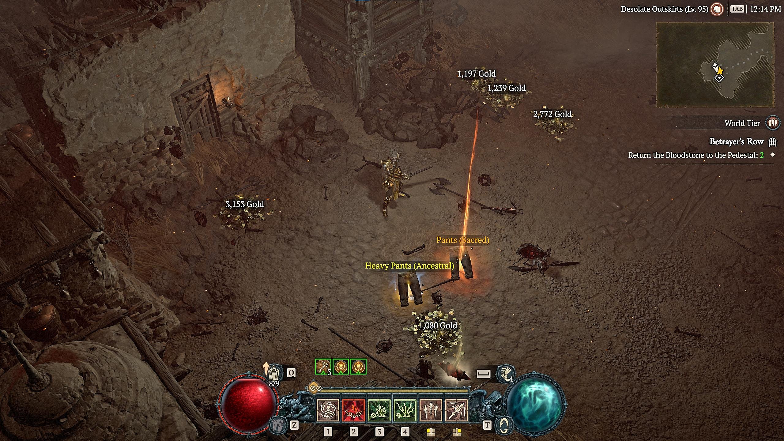 Screenshot from a recent run